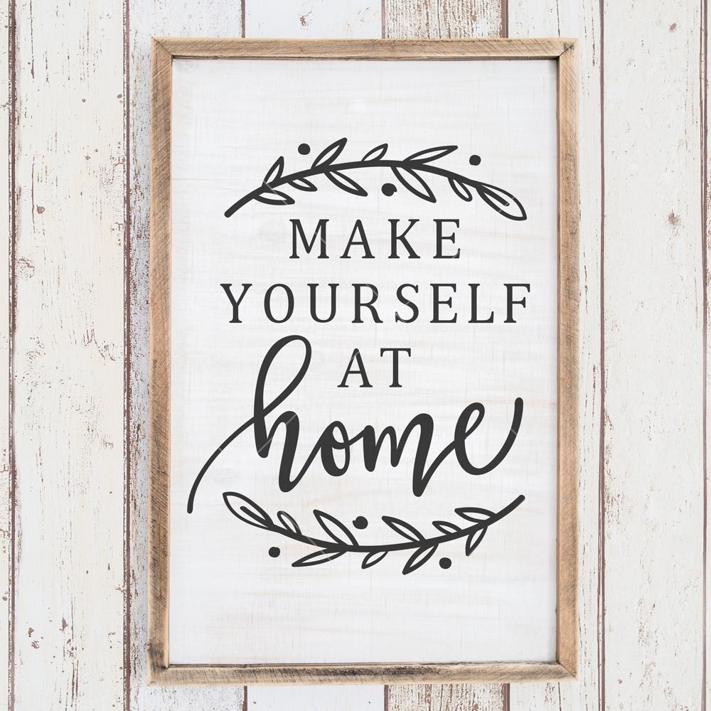 Make Yourself At Home Svg Png Dxf Eps Chameleon Cuttables Llc