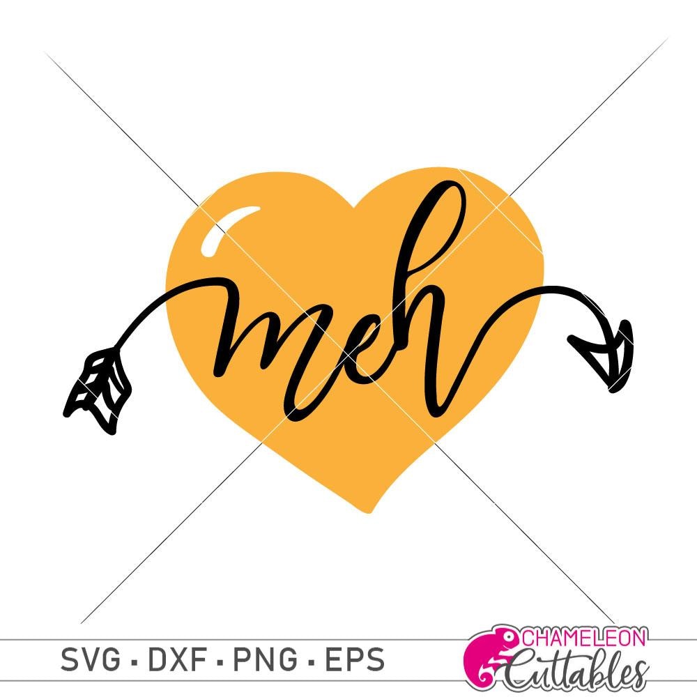 Download Meh Heart Layered Svg Png Dxf Eps Chameleon Cuttables Llc Chameleon Cuttables Llc