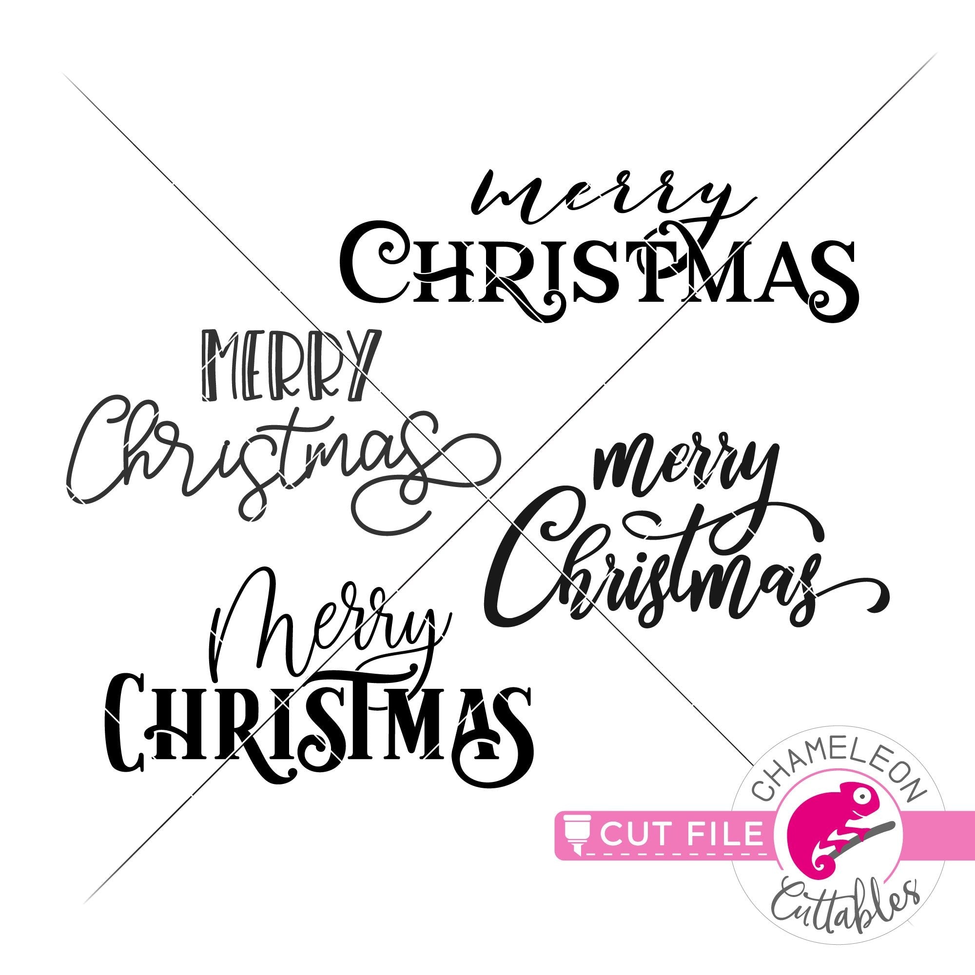 Download Merry Christmas Bundle Svg Png Dxf Eps Jpeg Chameleon Cuttables Llc