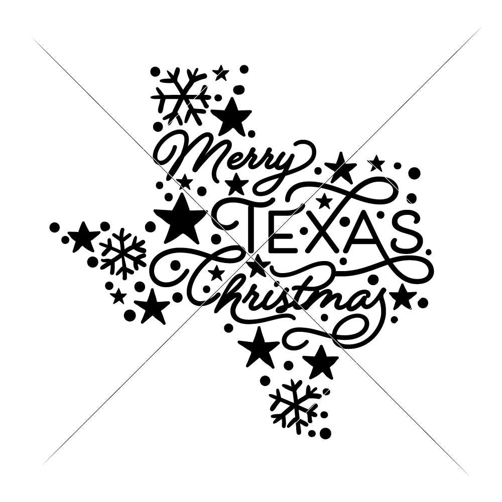 Merry Texas Christmas Svg Png Dxf Eps Chameleon Cuttables Llc