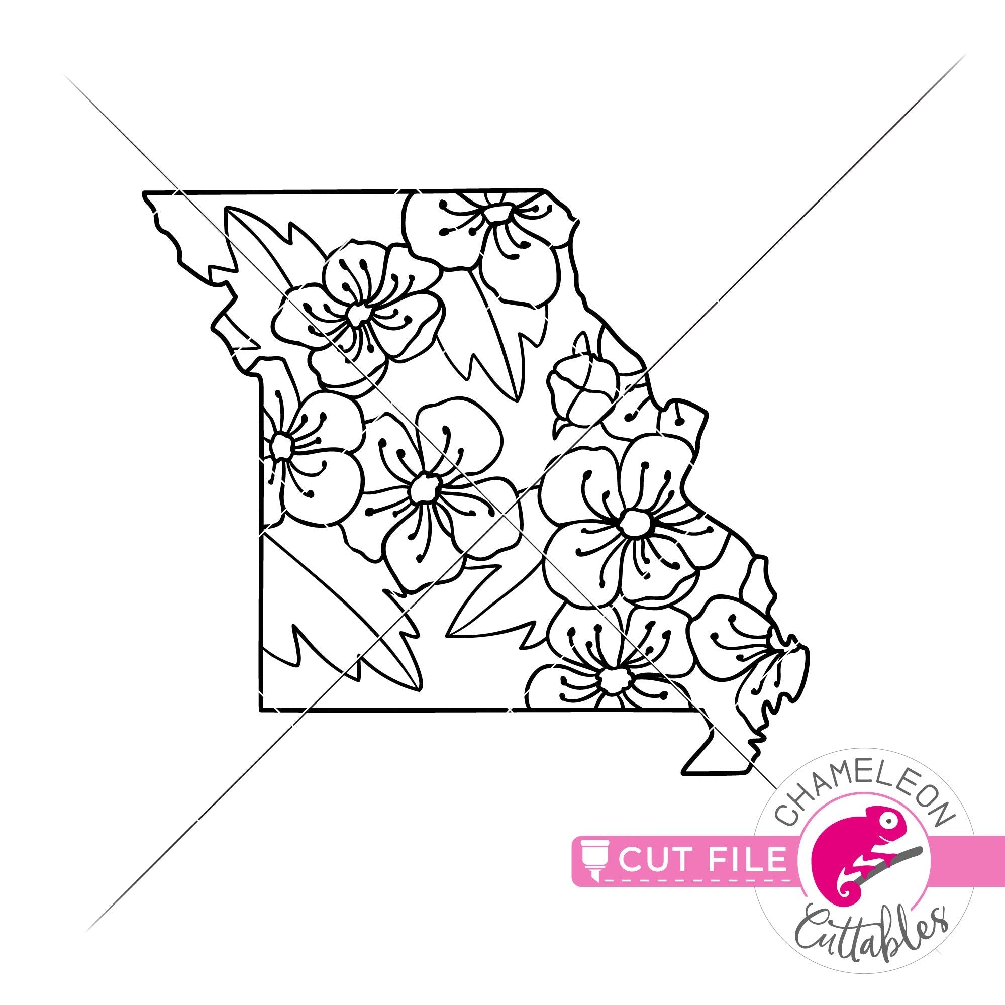 Download Missouri state flower hawthorn outline svg png dxf eps ...