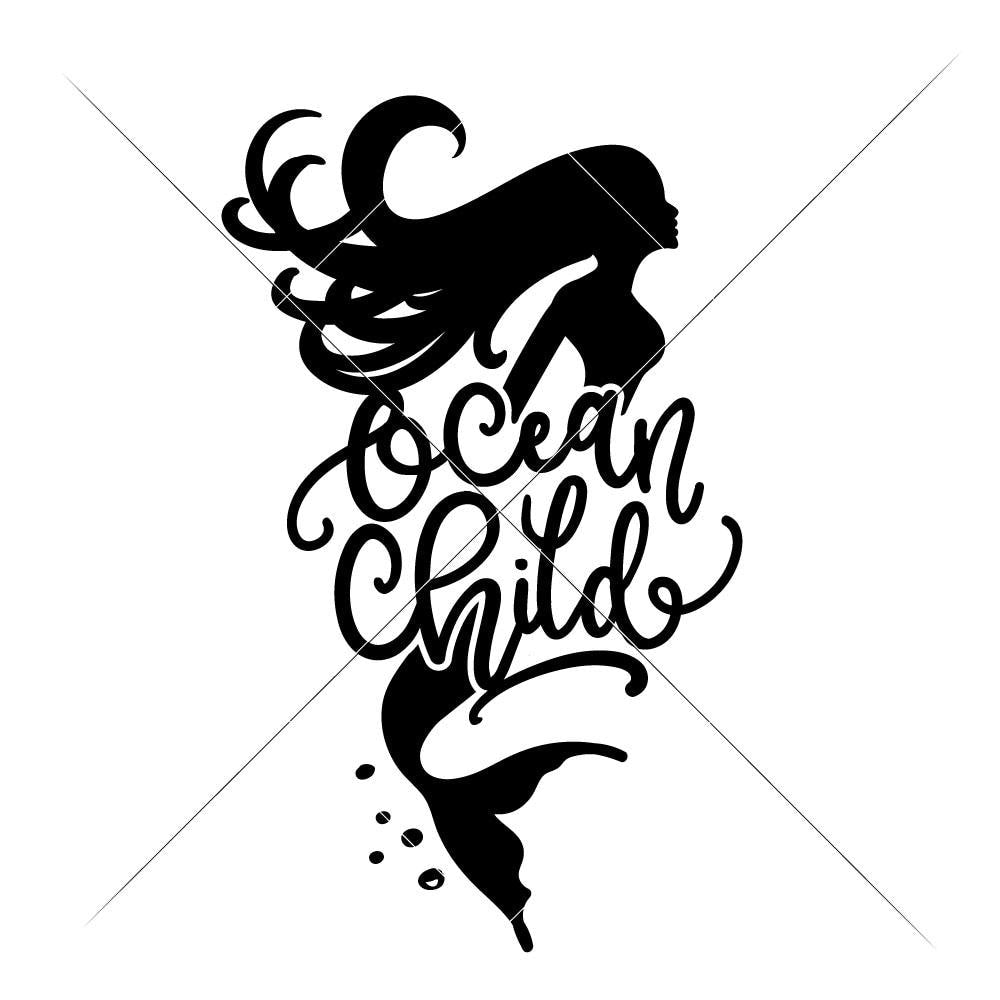 Download Ocean Child svg png dxf eps | Chameleon Cuttables LLC