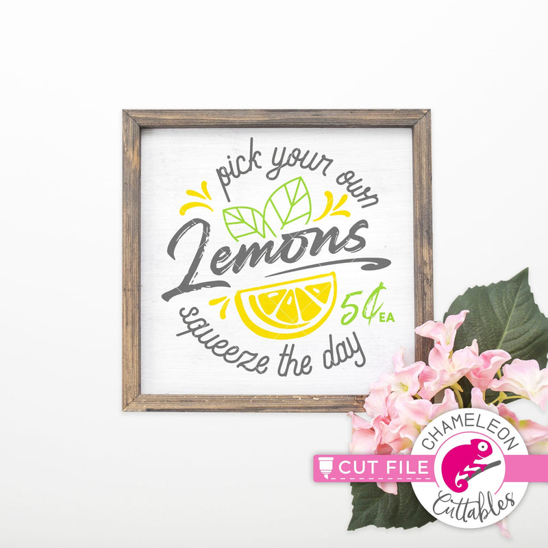 Download Pick Your Own Lemons Summer Svg Png Dxf Eps Jpeg Chameleon Cuttables Llc Chameleon Cuttables Llc