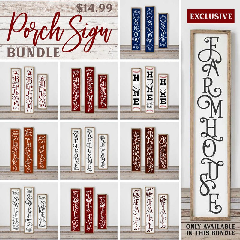 Download Porch Sign Bundle Chameleon Cuttables Llc Chameleon Cuttables Llc