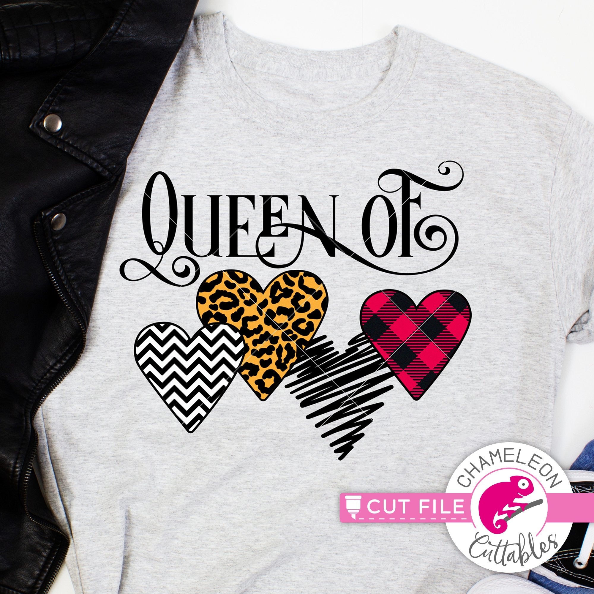 Download Queen Of Hearts Pattern Valentine S Day Svg Png Dxf Eps Jpeg Chameleon Cuttables Llc Chameleon Cuttables Llc