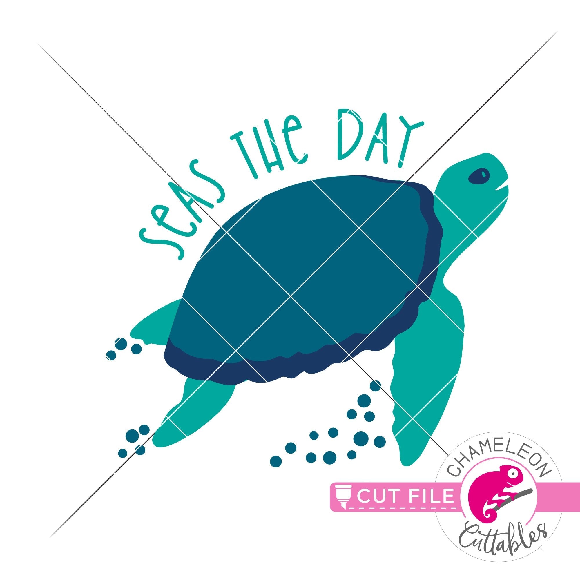 Download Seas The Day Sea Turtle Svg Png Dxf Eps Jpeg Chameleon Cuttables Llc Chameleon Cuttables Llc