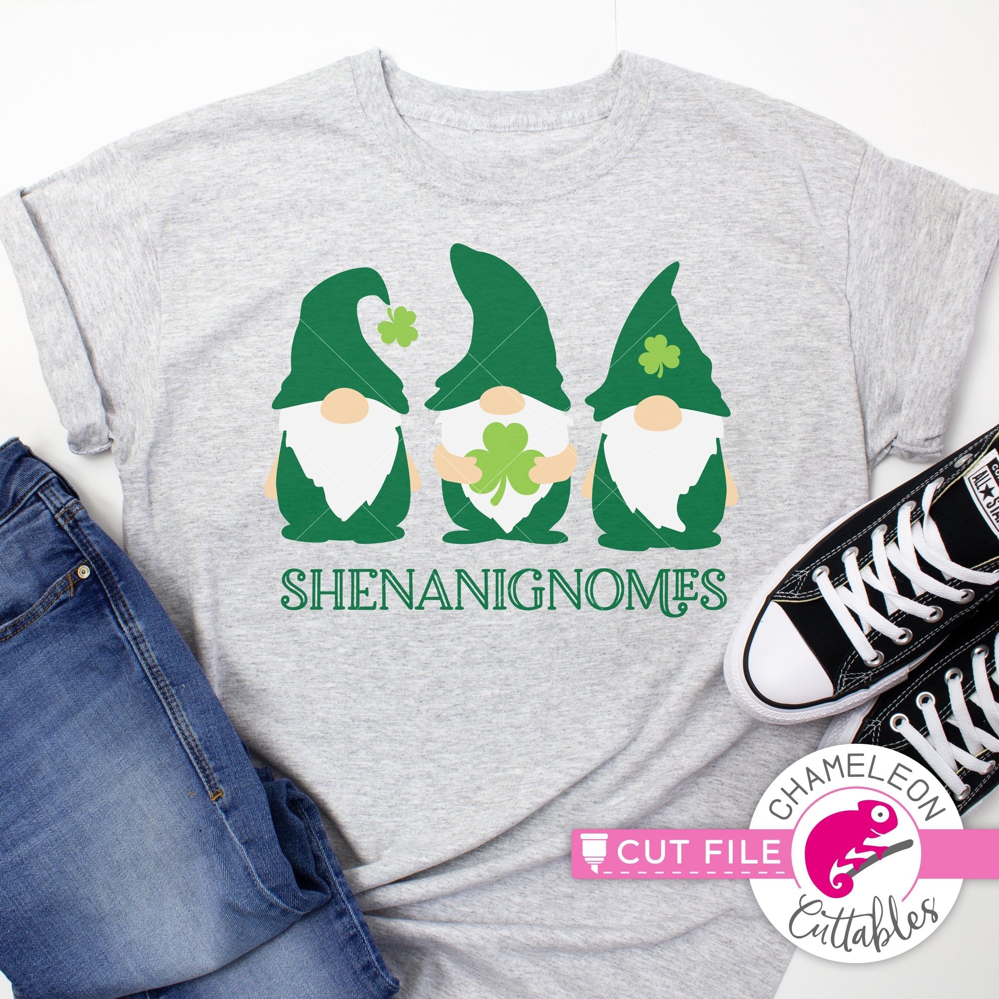 Download Shenanignomes Gnomes St Patrick S Day Svg Png Dxf Eps Jpeg Chameleon Cuttables Llc Chameleon Cuttables Llc