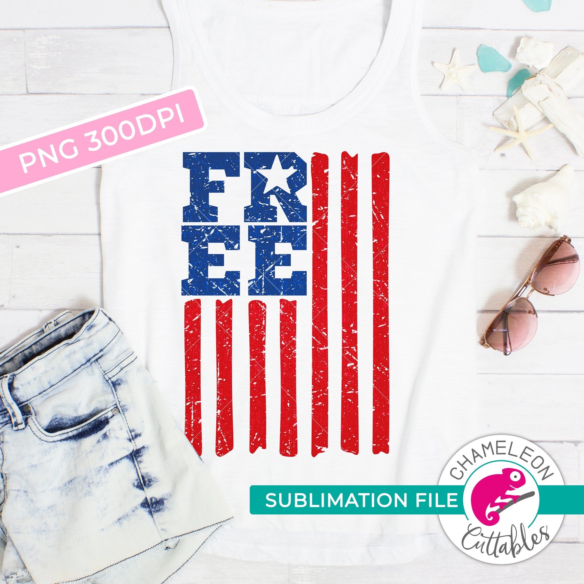 Download Sublimation Design Free American Flag Patriotic 4th Of July Png File Chameleon Cuttables Llc Chameleon Cuttables Llc