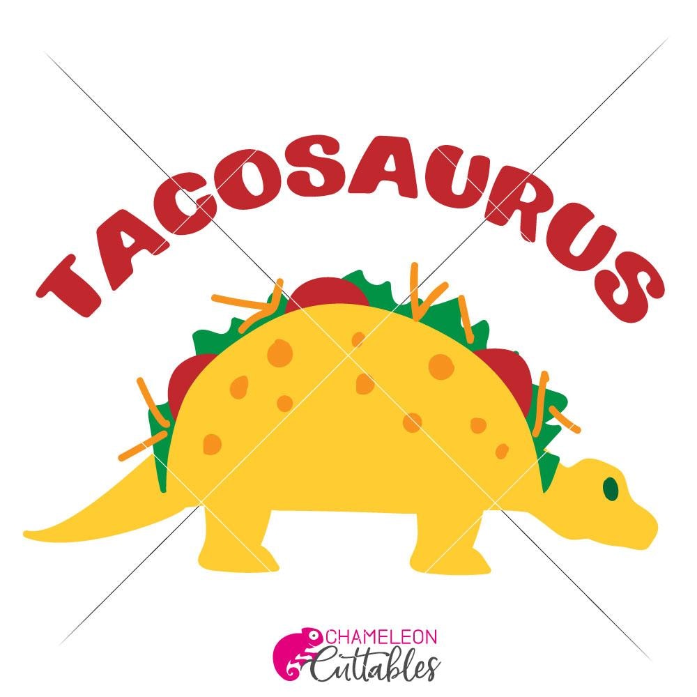 Download Tacosaurus Taco Dinosaur Svg Png Dxf Eps Chameleon Cuttables Llc PSD Mockup Templates