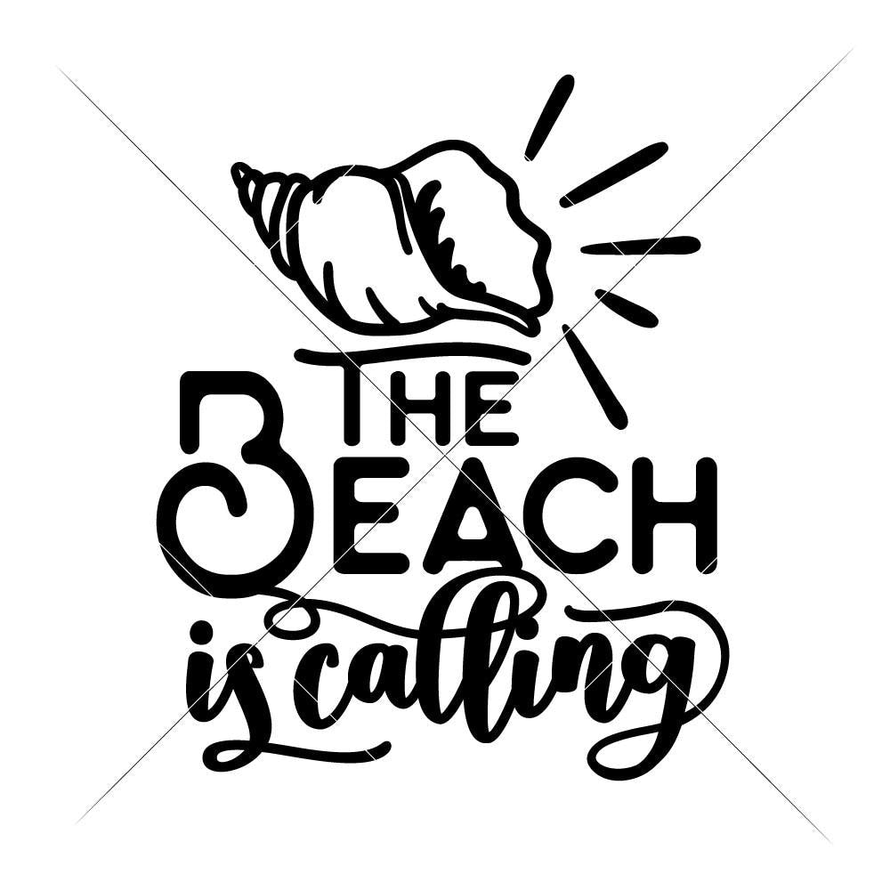 The Beach Is Calling Svg Png Dxf Eps Chameleon Cuttables Llc