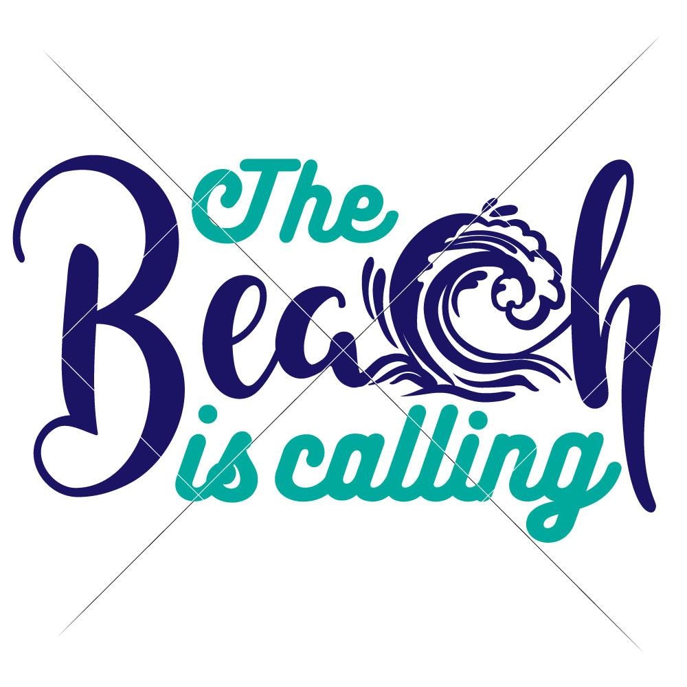 Download The Beach Is Calling With Wave Svg Png Dxf Eps Chameleon Cuttables Llc Chameleon Cuttables Llc