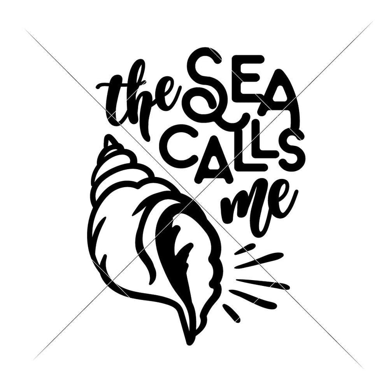 The Sea Calls Me Svg Png Dxf Eps Chameleon Cuttables Llc