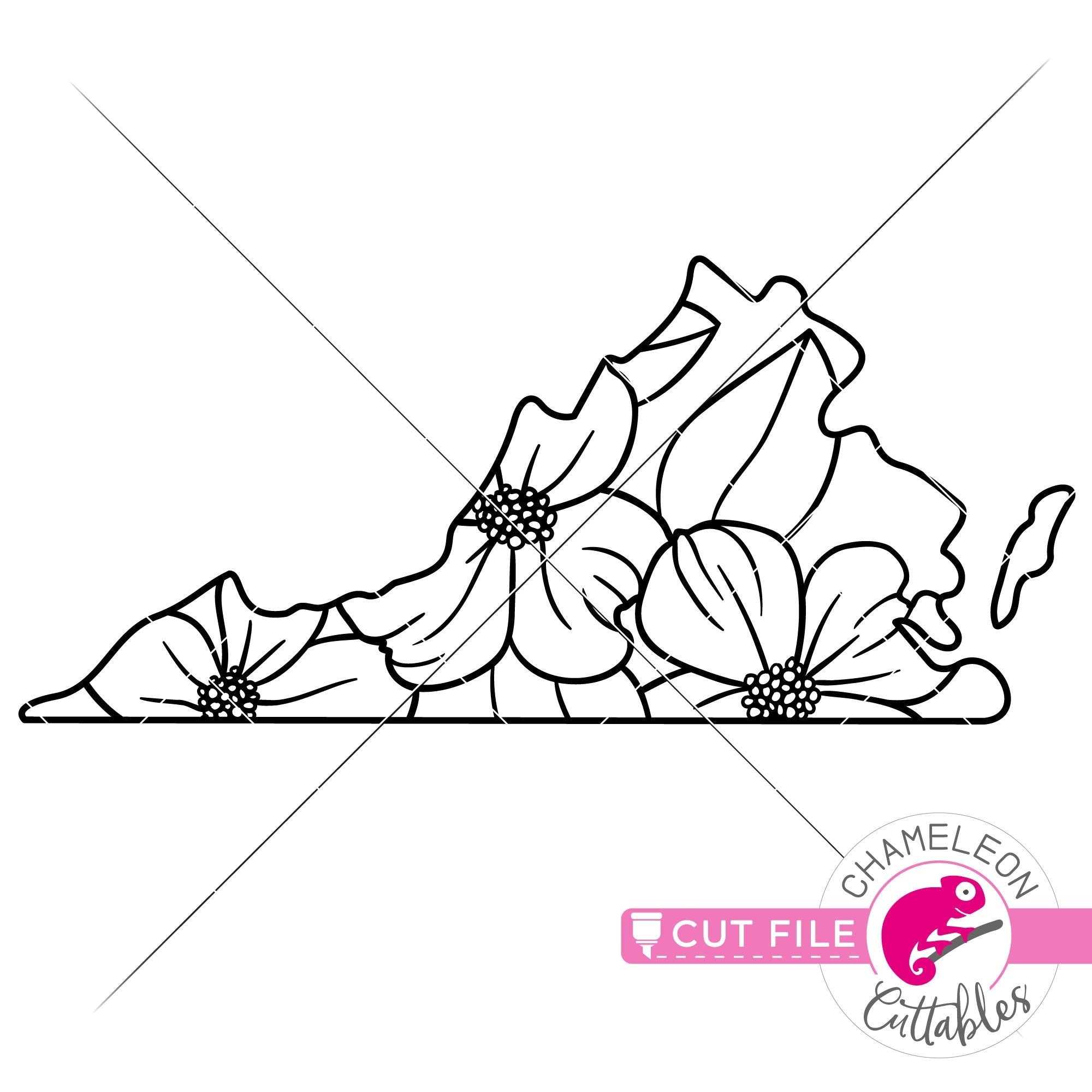 Free Free 134 Flower Svg Outline SVG PNG EPS DXF File