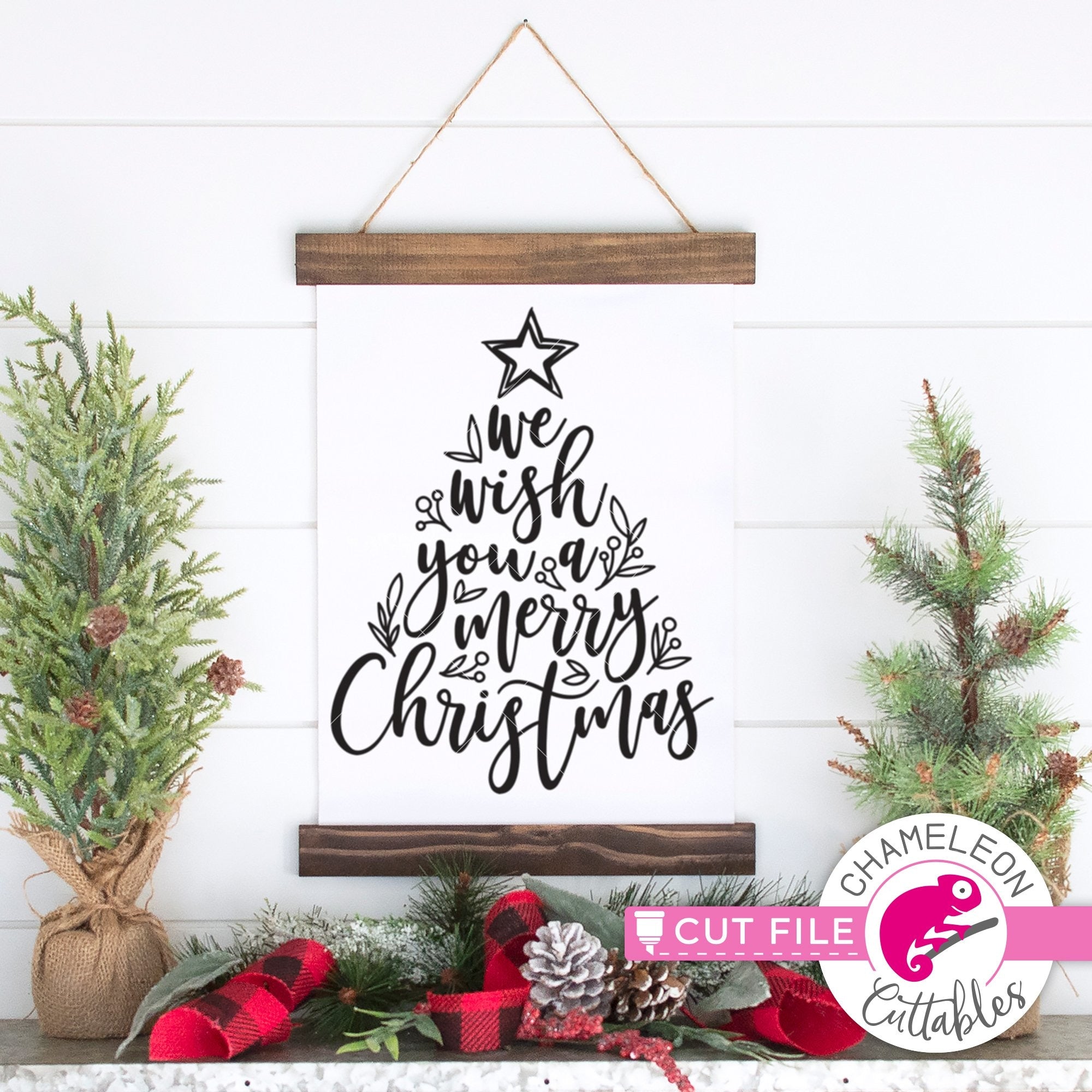 Download We wish you a merry Christmas tree svg png dxf eps jpeg ...