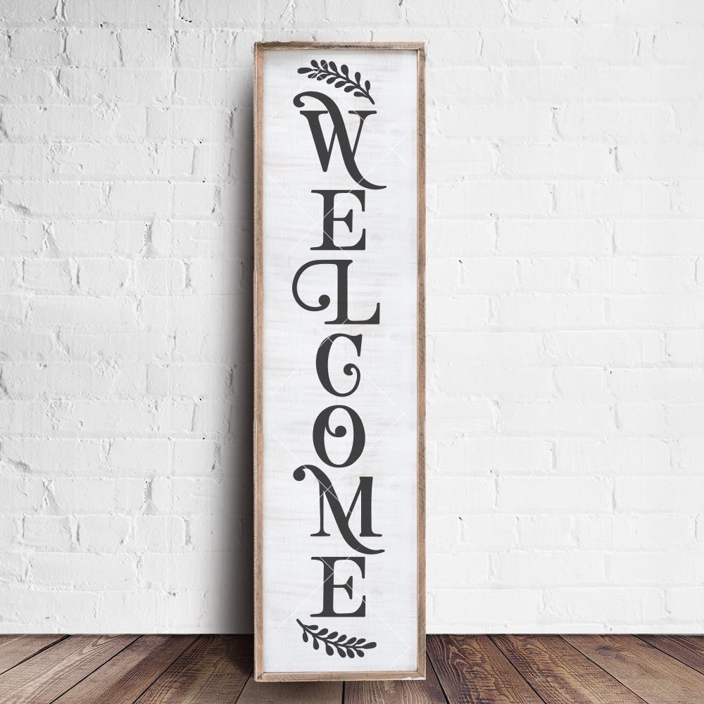 Welcome Front Door Sign svg png dxf eps | Chameleon ...