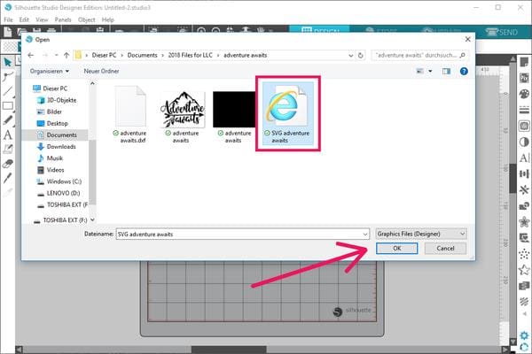 How To Open And Cut Svg Files With Silhouette Studio Chameleon Cuttables Llc