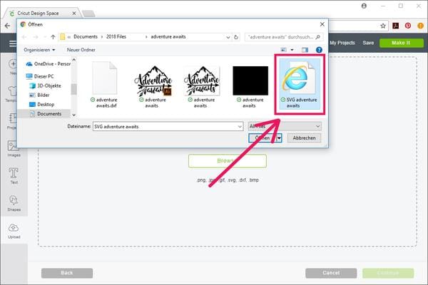 How to open and cut SVG files with Cricut Design Space