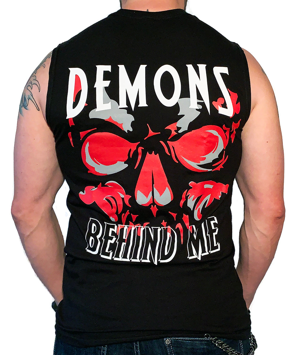 New! Men's Black Cooling Performance Sleeveless Hooded T-Shirt - Small at Demons Behind Me