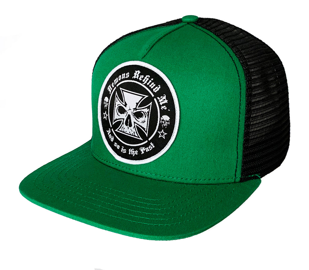 Black & Green Classic Trucker Patch Hat