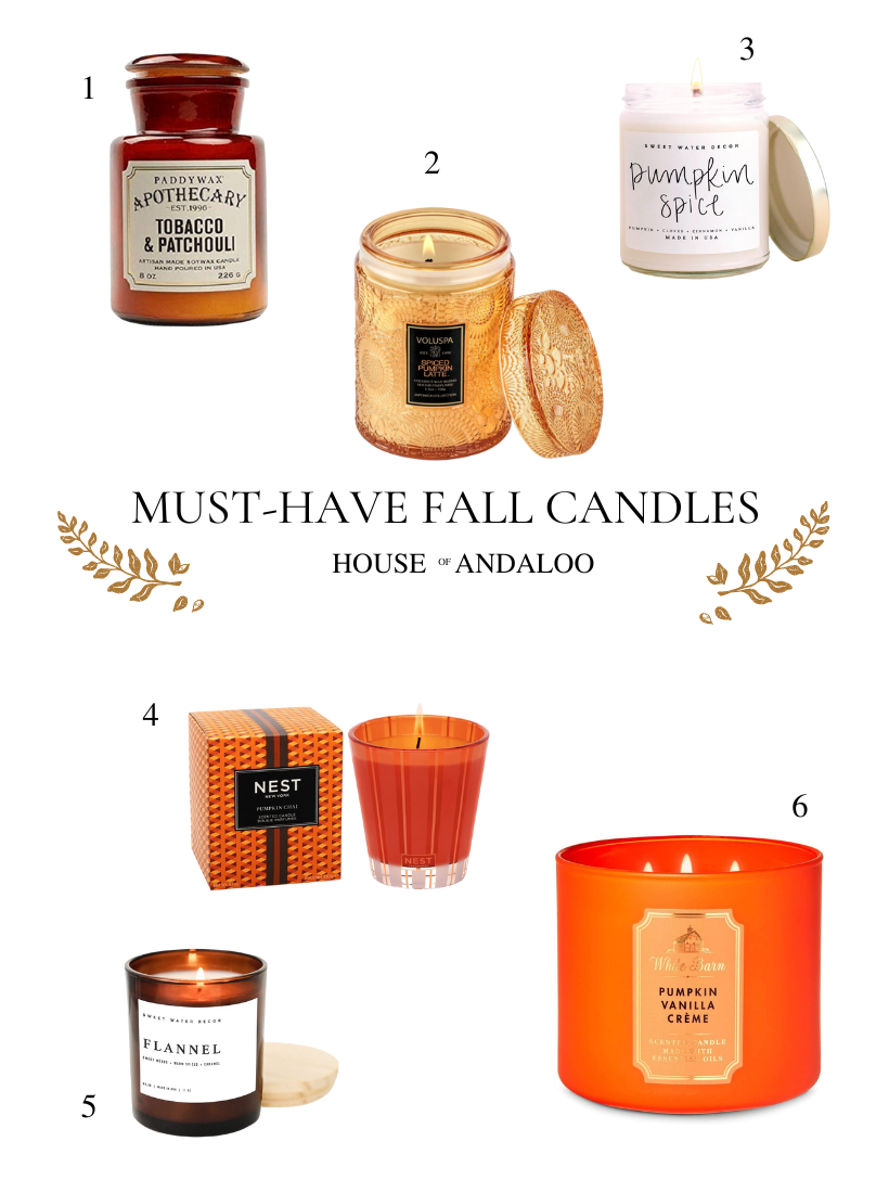 FALL SCENTED CANDLES ON AMAZON