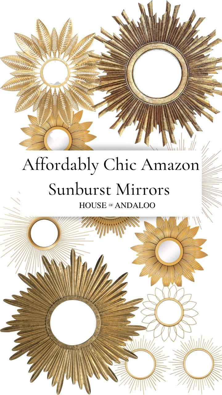 Affordably Chic Sunburst Mirrors On Amazon Right Now