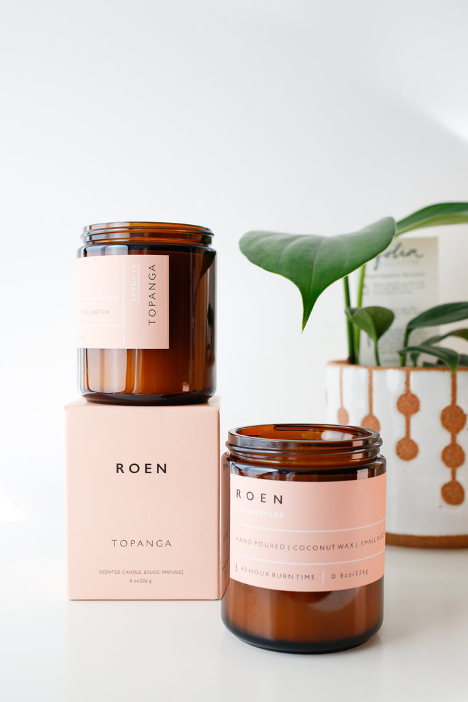 amber collection roen candles