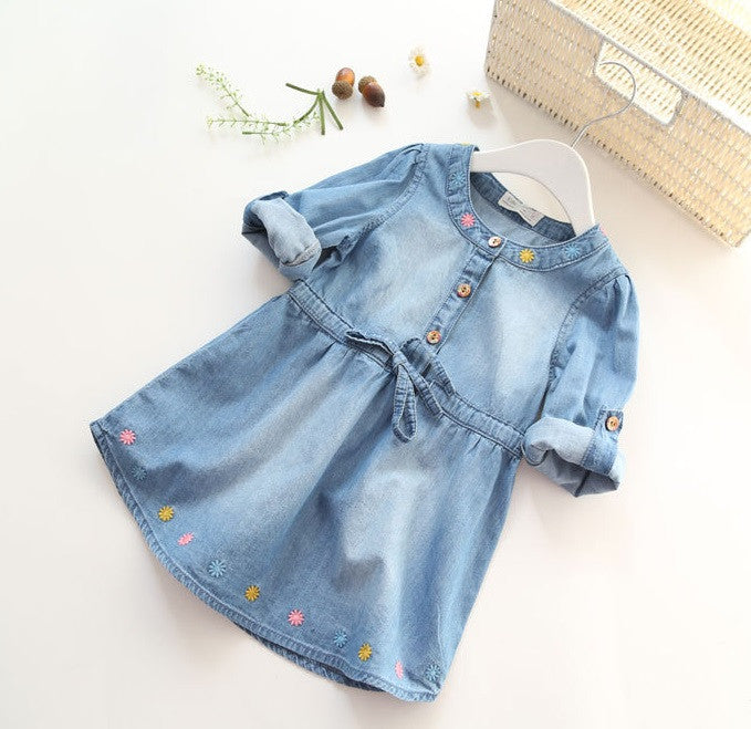 jean dress for baby girl