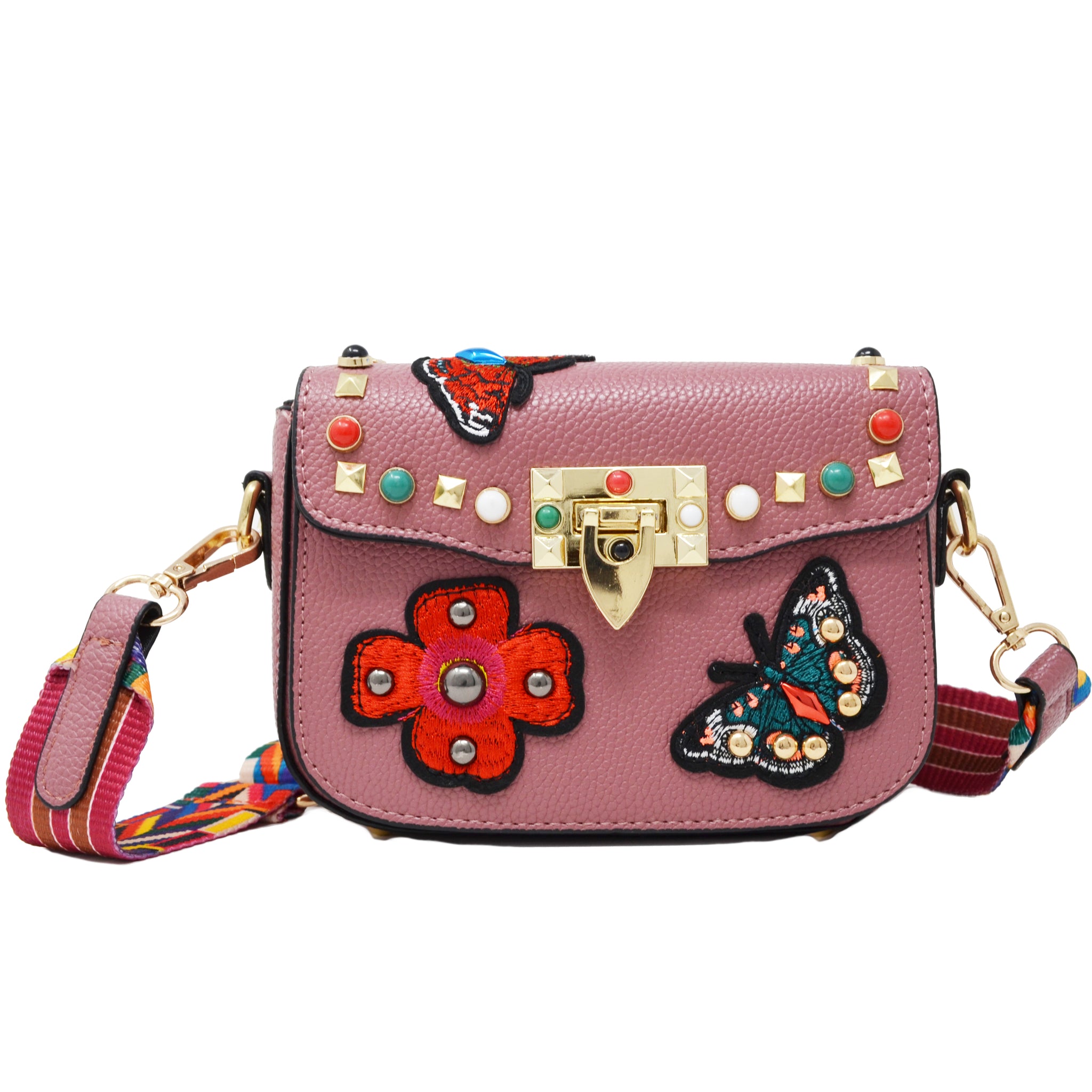 pink butterfly bag