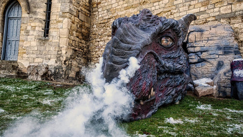 Giant Dragon UK, How to make a Dragon, Lucy the Dragon at Lincoln Castle