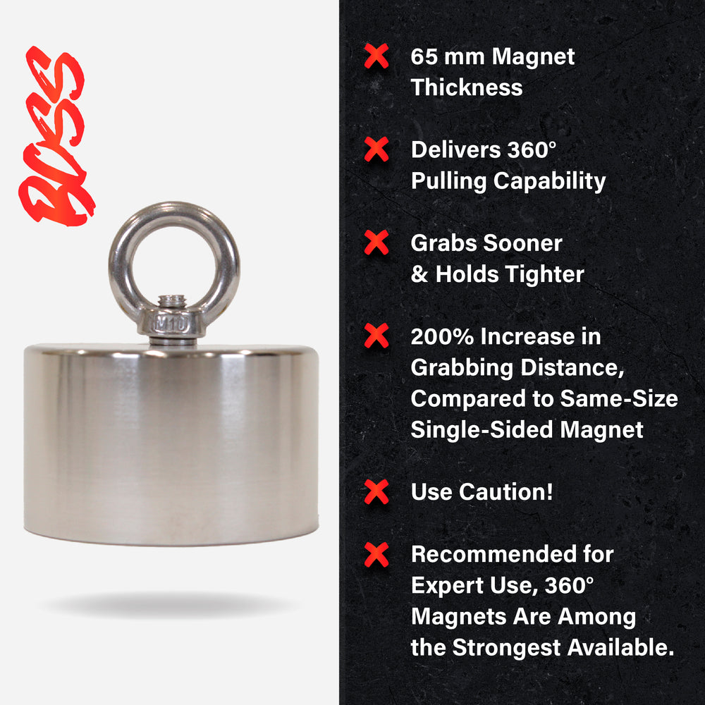 Wildebeest 4250 lb Double Sided Magnet – Brute Magnetics