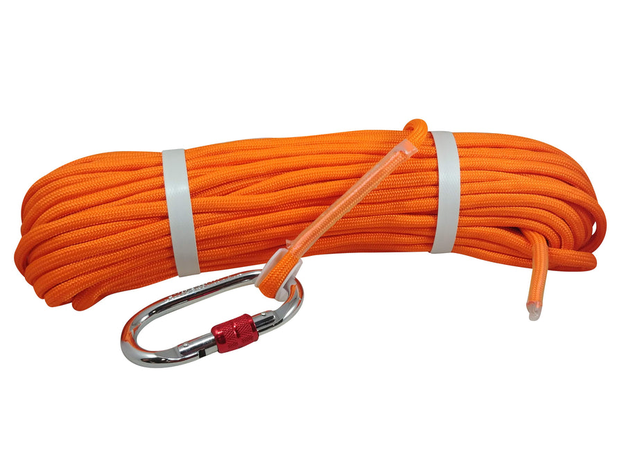 Double Carabiner - Heavy Duty Double Braided 1/3” rope(100 ft