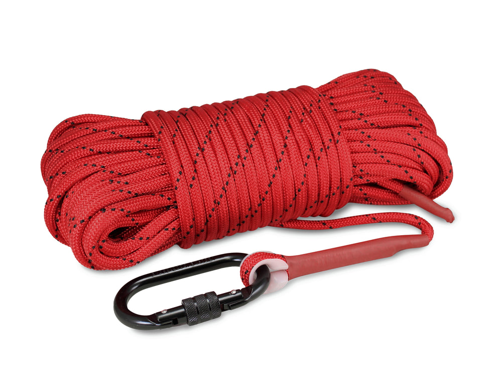 Double Carabiner - Heavy Duty Double Braided 1/3” rope(100 ft