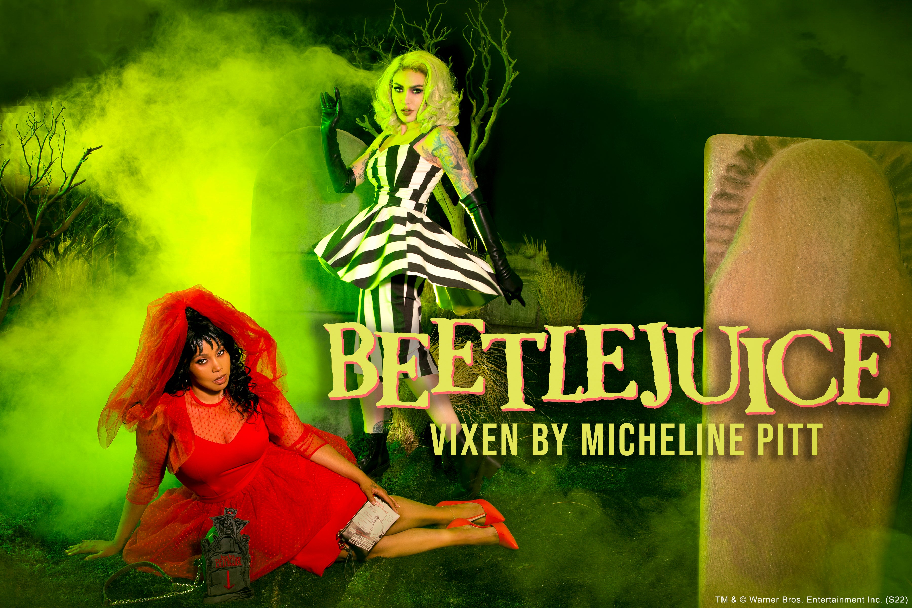 BEETLEJUICE™ X VIXEN BY MICHELINE PITT  Retro Style Clothing – Vixen by  Micheline Pitt