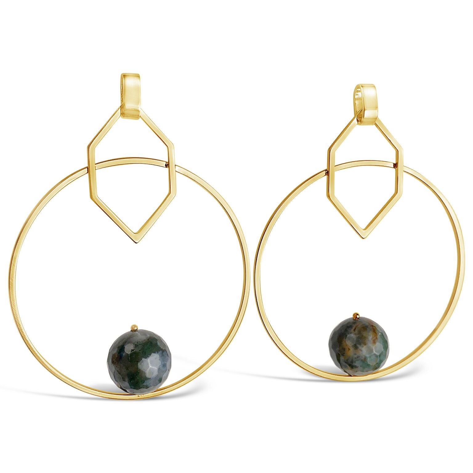 Bard Geometric Hoop Earirngs