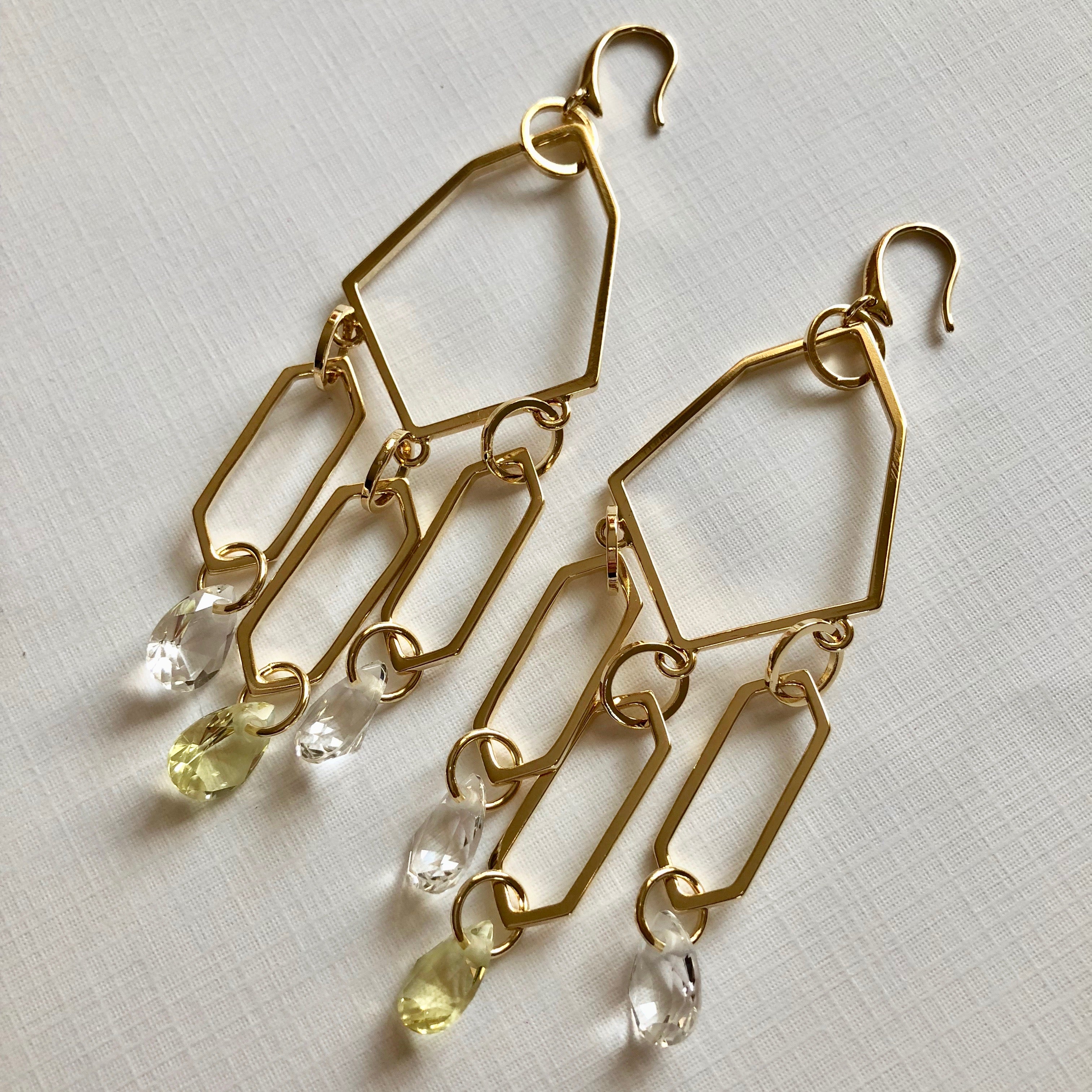 Forsyth Stone Drop Chandelier Earrings