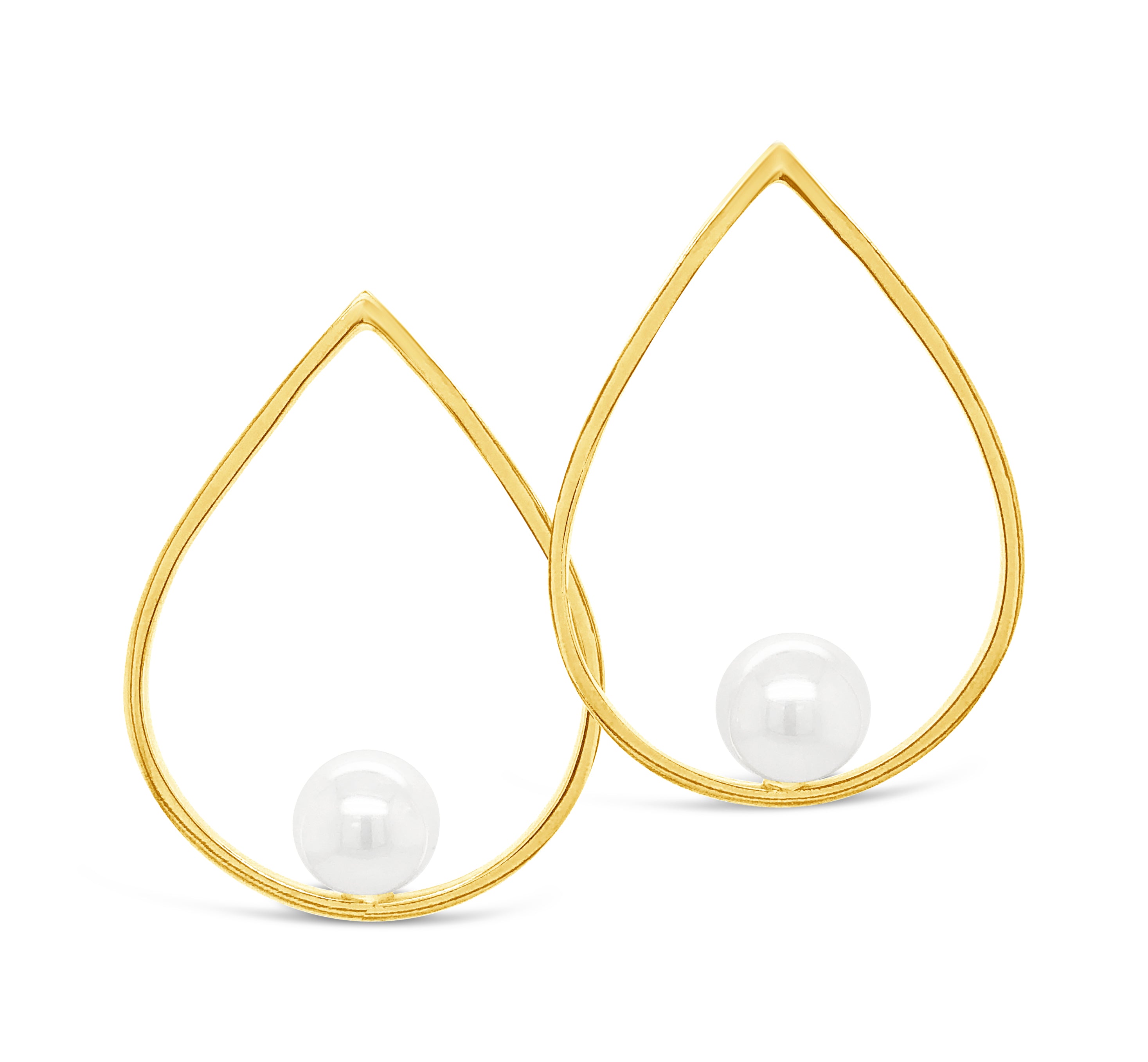 Ellie Pearl Pear Earrings