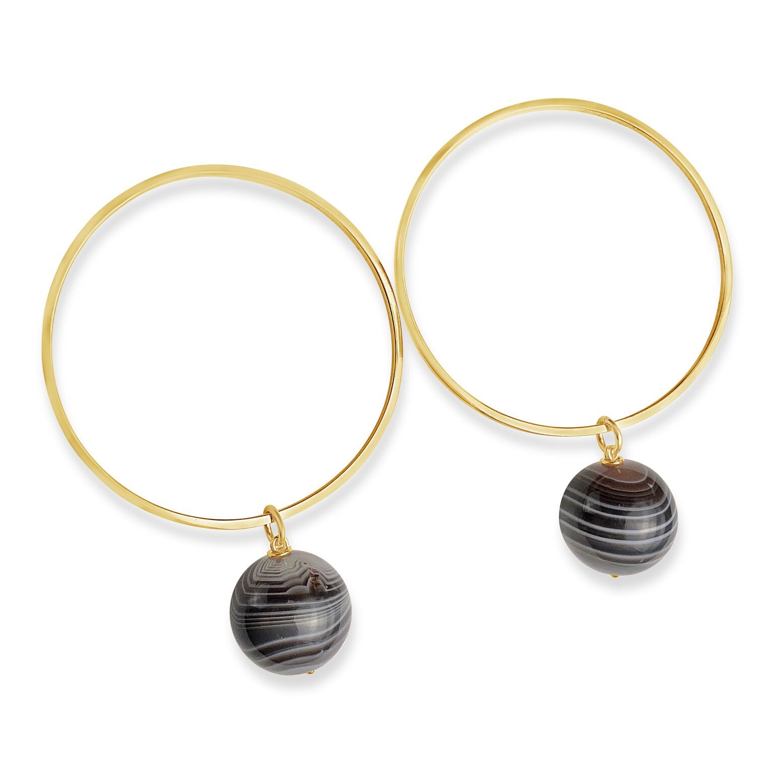 Reiss Parallel Earrings with Orbs