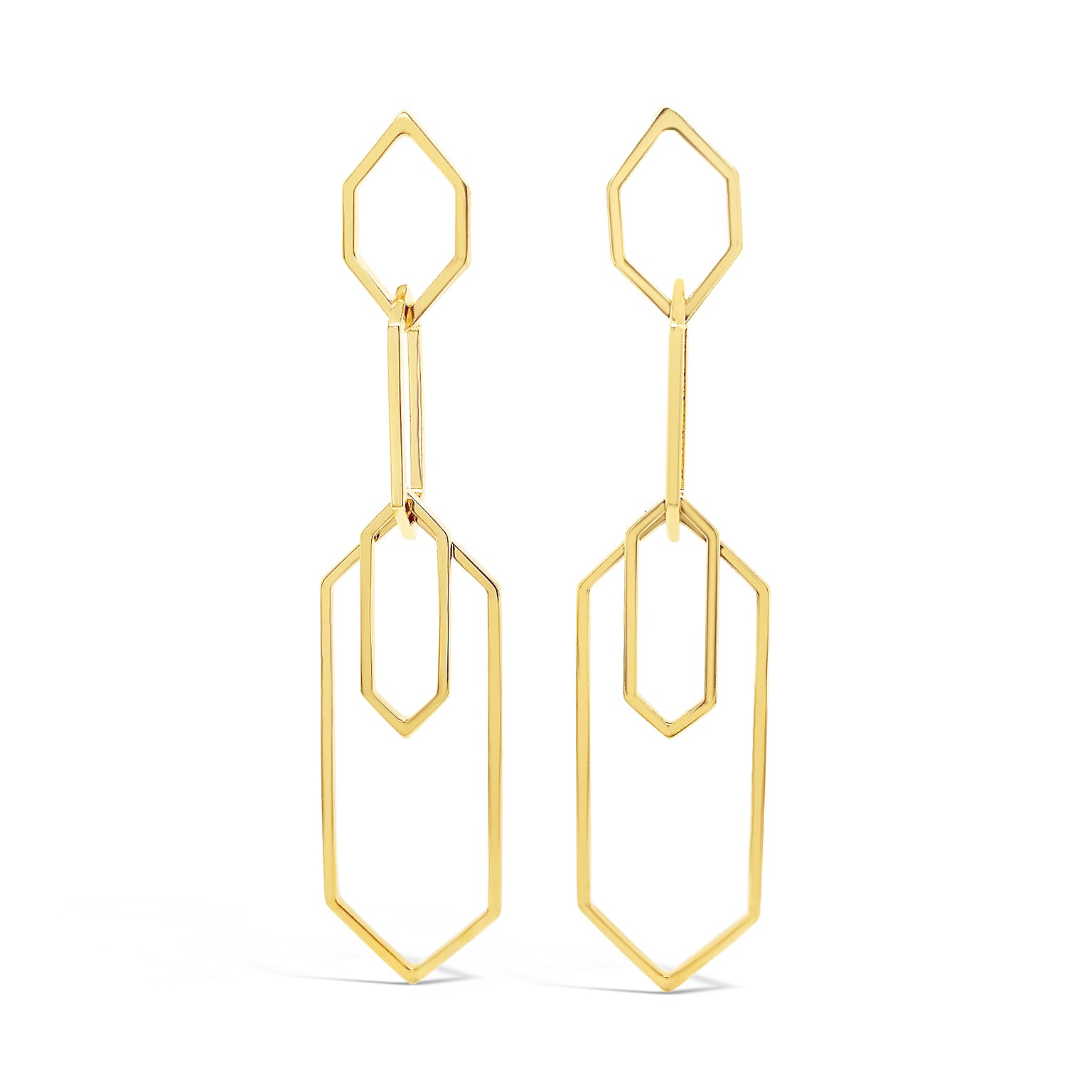 Franklin Long Geometric Dangle Earrings