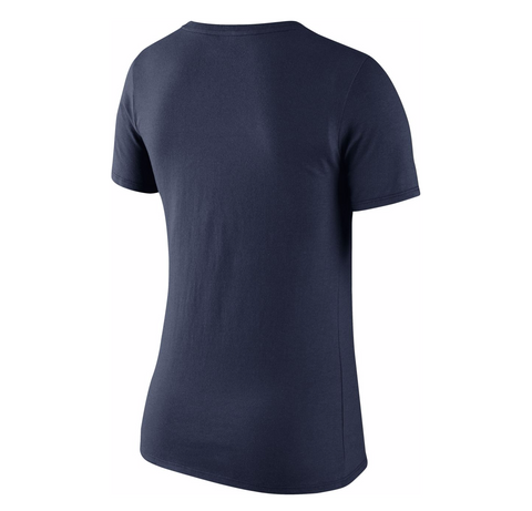 Wolverines NCAA Nike Women's Blue Logo Scoop Neck T-Shirt | Fan Shop TODAY