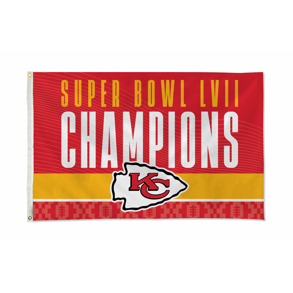 Kansas City Chiefs Super Bowl LVII Champions 3"x5 Banner Flag Fan