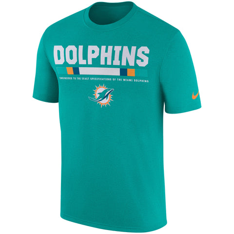 Miami Dolphins Nike Sideline 2017 Legend Staff Performance T-Shirt ...