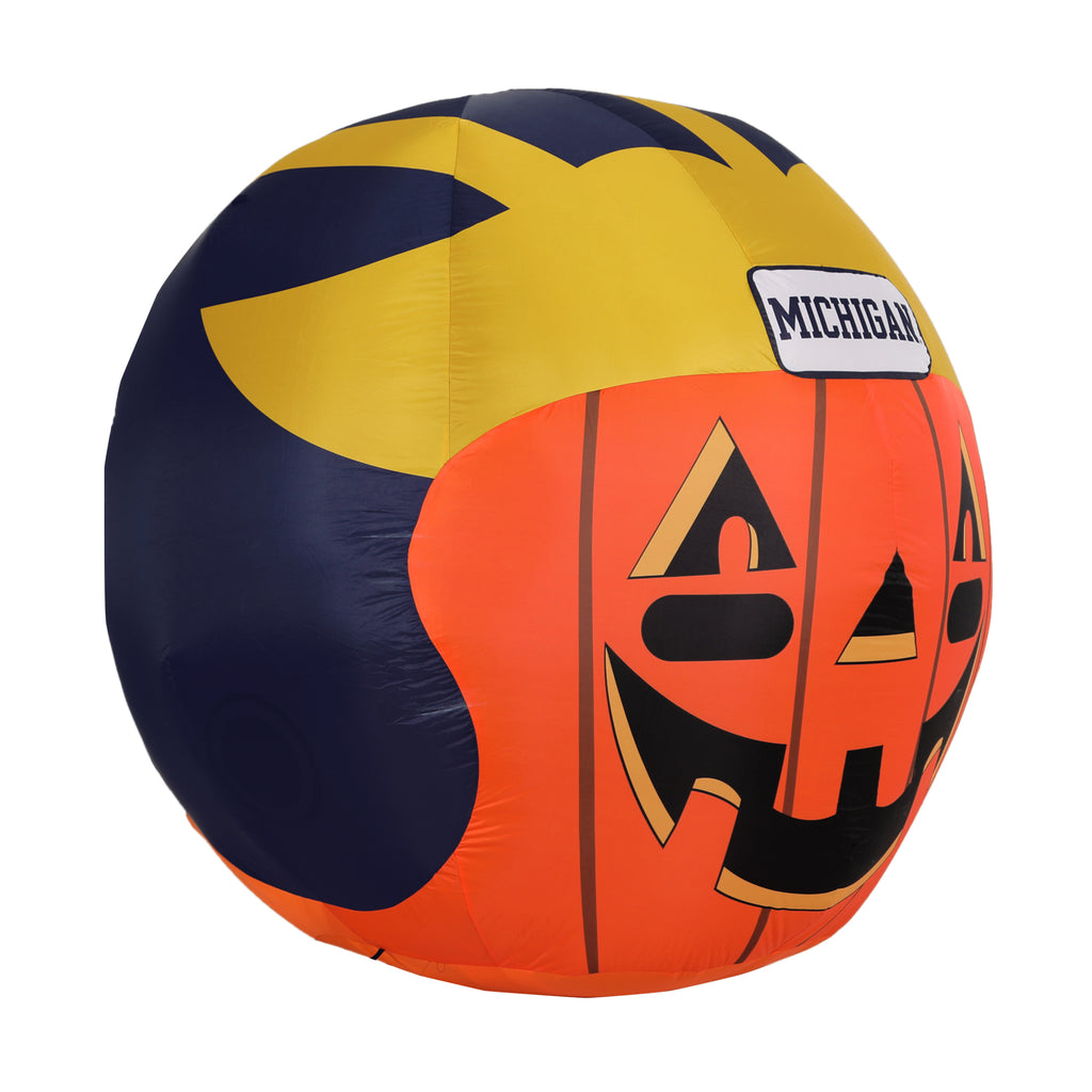 Michigan Wolverines NCAA Inflatable Jack O' Pumpkin Helmet 4’ | Fan ...