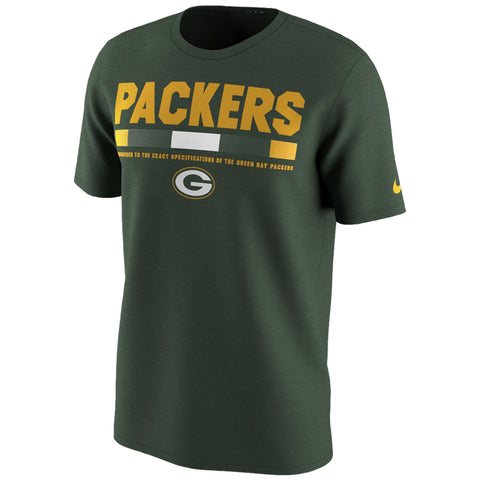 Green Bay Packers Nike Sideline 2017 Legend Staff Performance T-Shirt ...