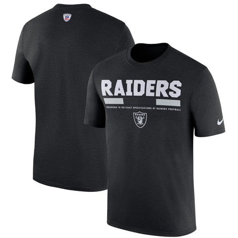 Oakland Raiders Nike Sideline Legend Staff Performance T-Shirt