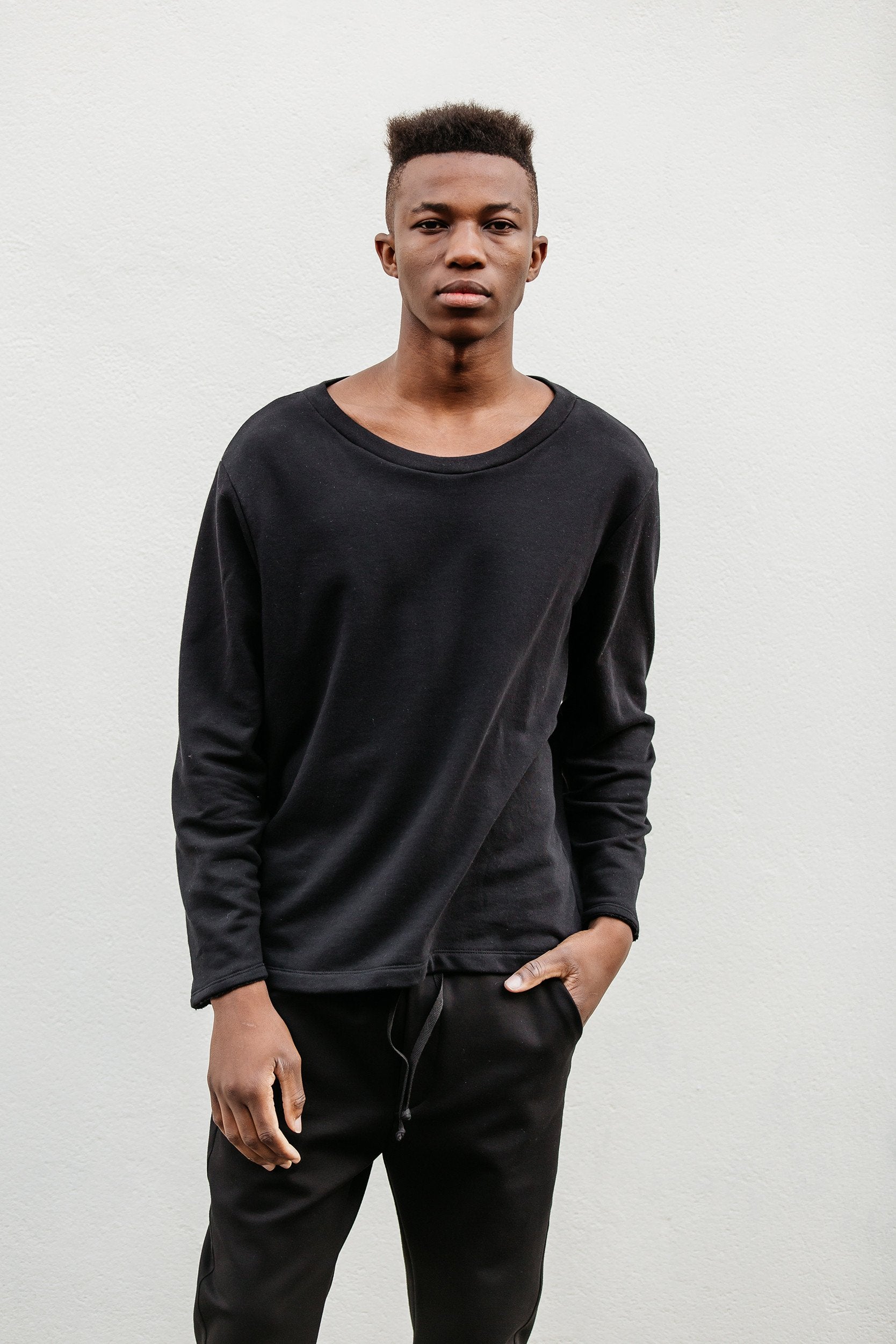 A.09 Black Organic Cotton Sweatshirt | A.BCH