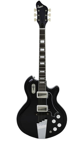 Supro Coronado II Electric Guitar - Black , Guitars, Supro, Texas Guitar Ranch - Texas Guitar Ranch