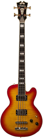 D'Angelico EX-SD Bass Cherry Burst 4 String with Hard Case , Bass Guitars, D'Angelico, Texas Guitar Ranch - Texas Guitar Ranch