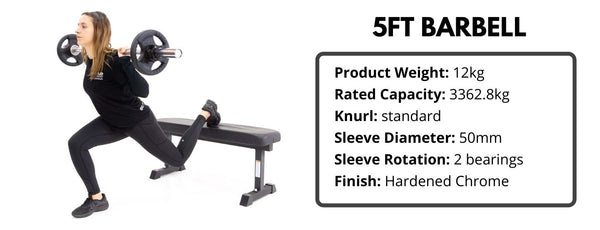 5ft barbell specifications