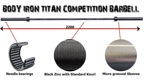 Body Iron Titan Barbell Specifications