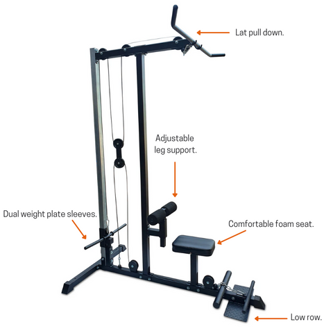 Body Iron PR100 Lat pull down / Low Row Machine